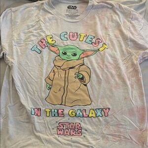 Star Wars White and Green Short Sleeve Tee